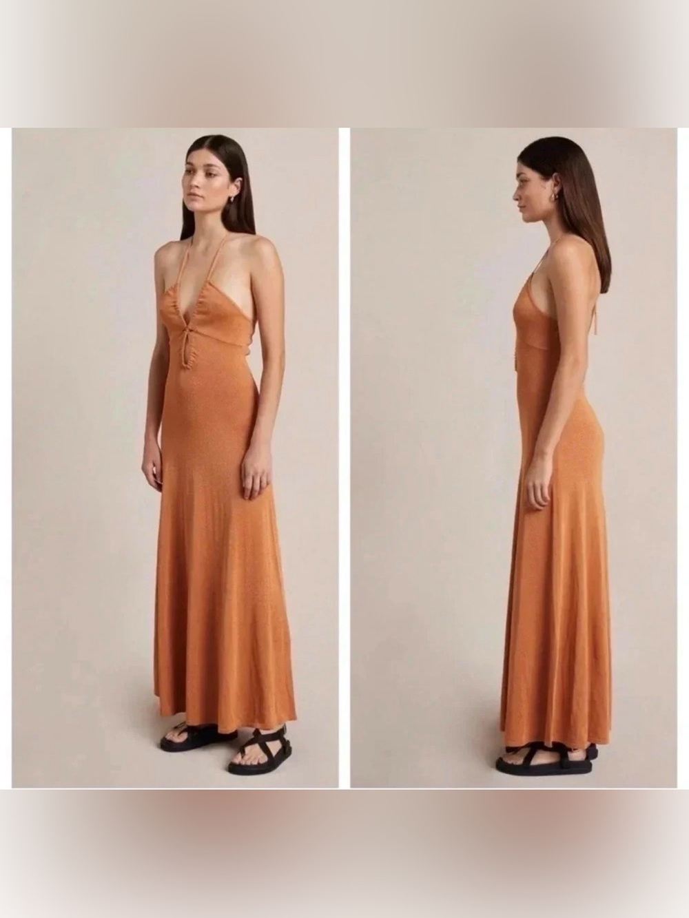 Bec + Bridge Halter Dress - Orange